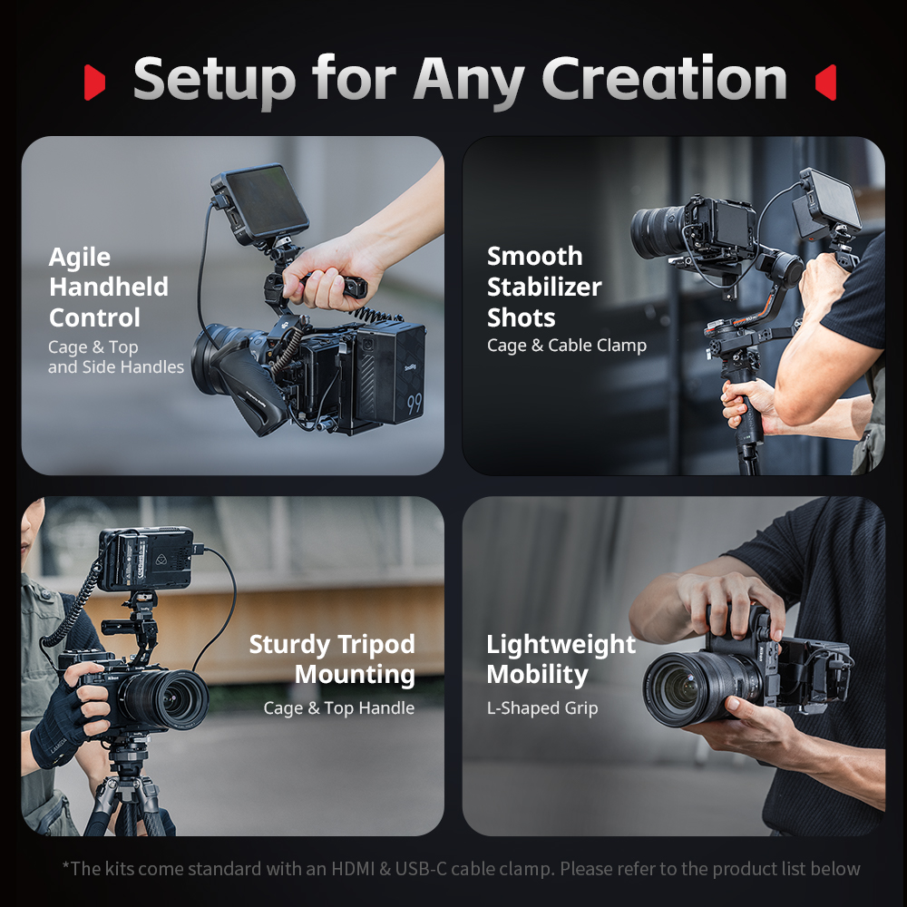 SmallRig Cage Kit for Nikon ZR (Advanced Edition) | Chính hãng - cấu hình hộp sạc