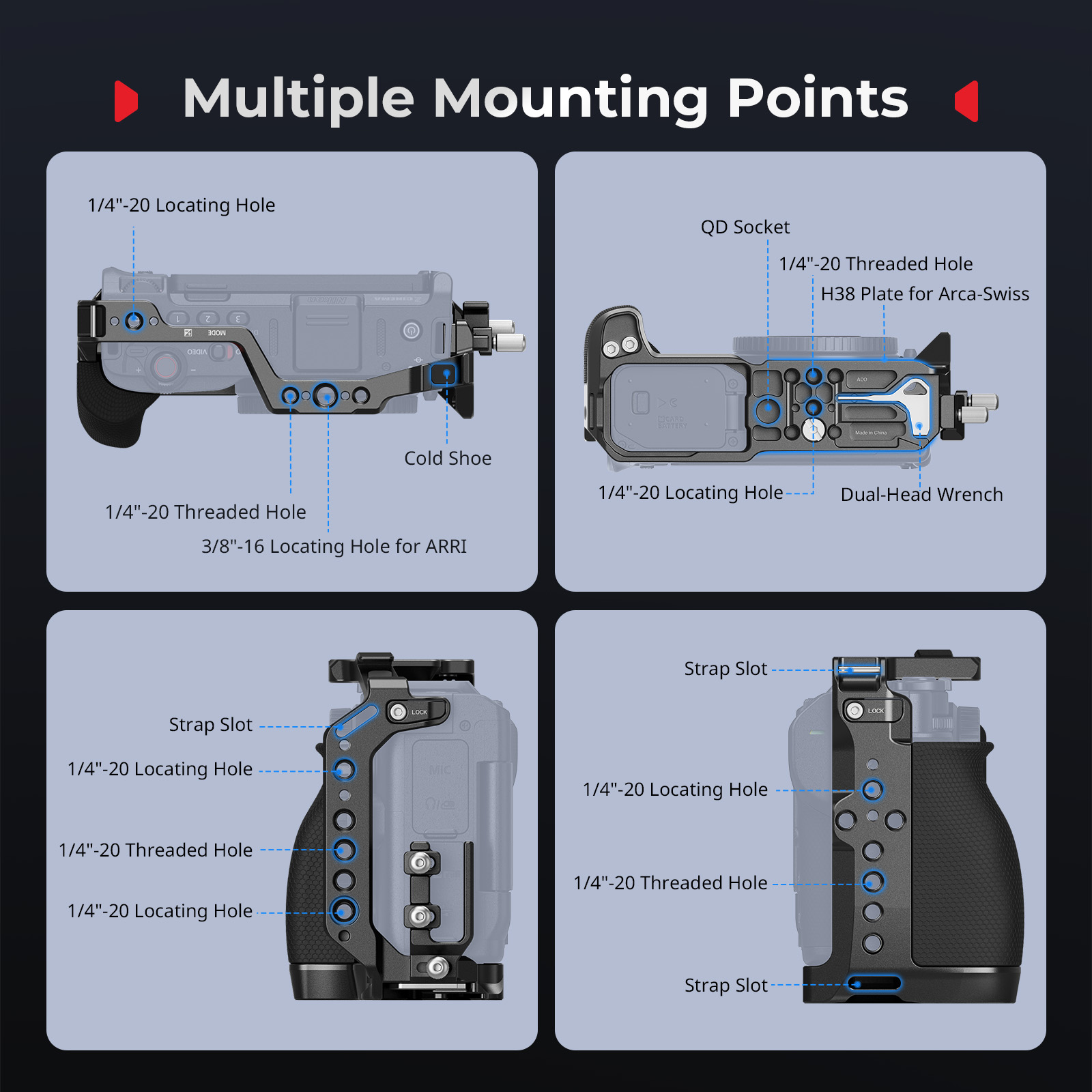 SmallRig Cage Kit for Nikon ZR (Advanced Edition) | Chính hãng