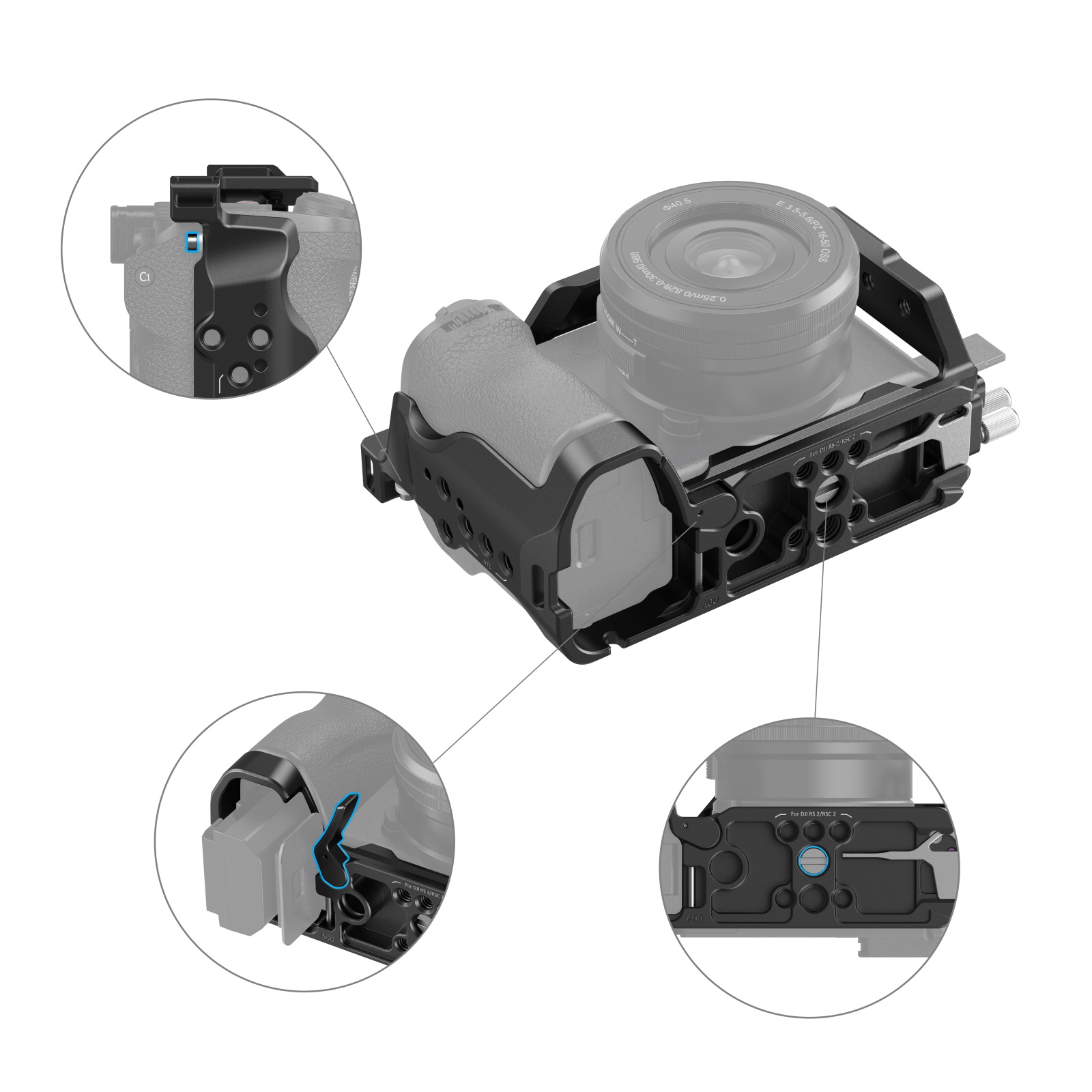 SmallRig Cage Kit for Sony Alpha 6700 | Chính hãng - cấu hình hộp sạc