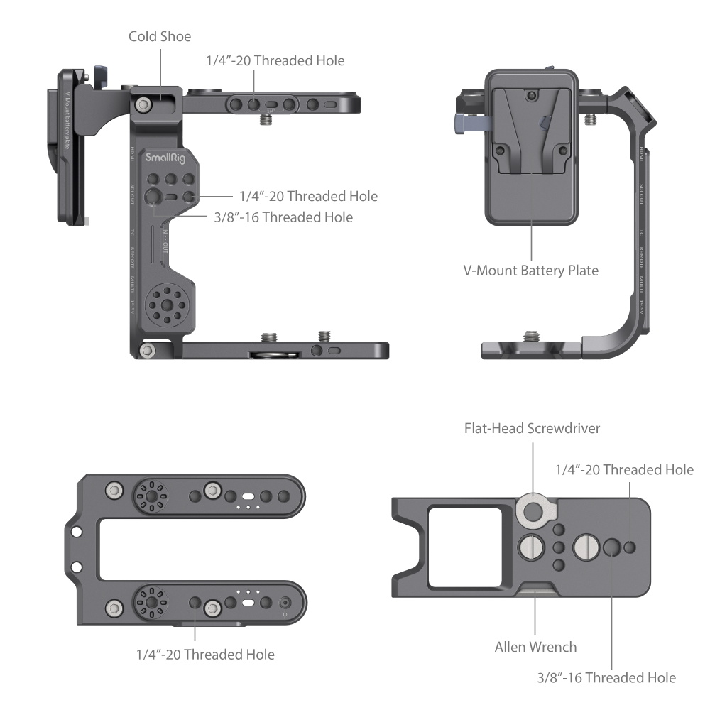 SmallRig Cage Kit for Sony FX6 | Chính hãng