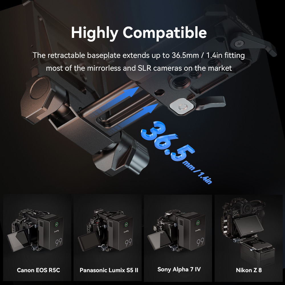SmallRig Compact V-Mount Battery Mounting System | Chính hãng - cấu hình hộp sạc