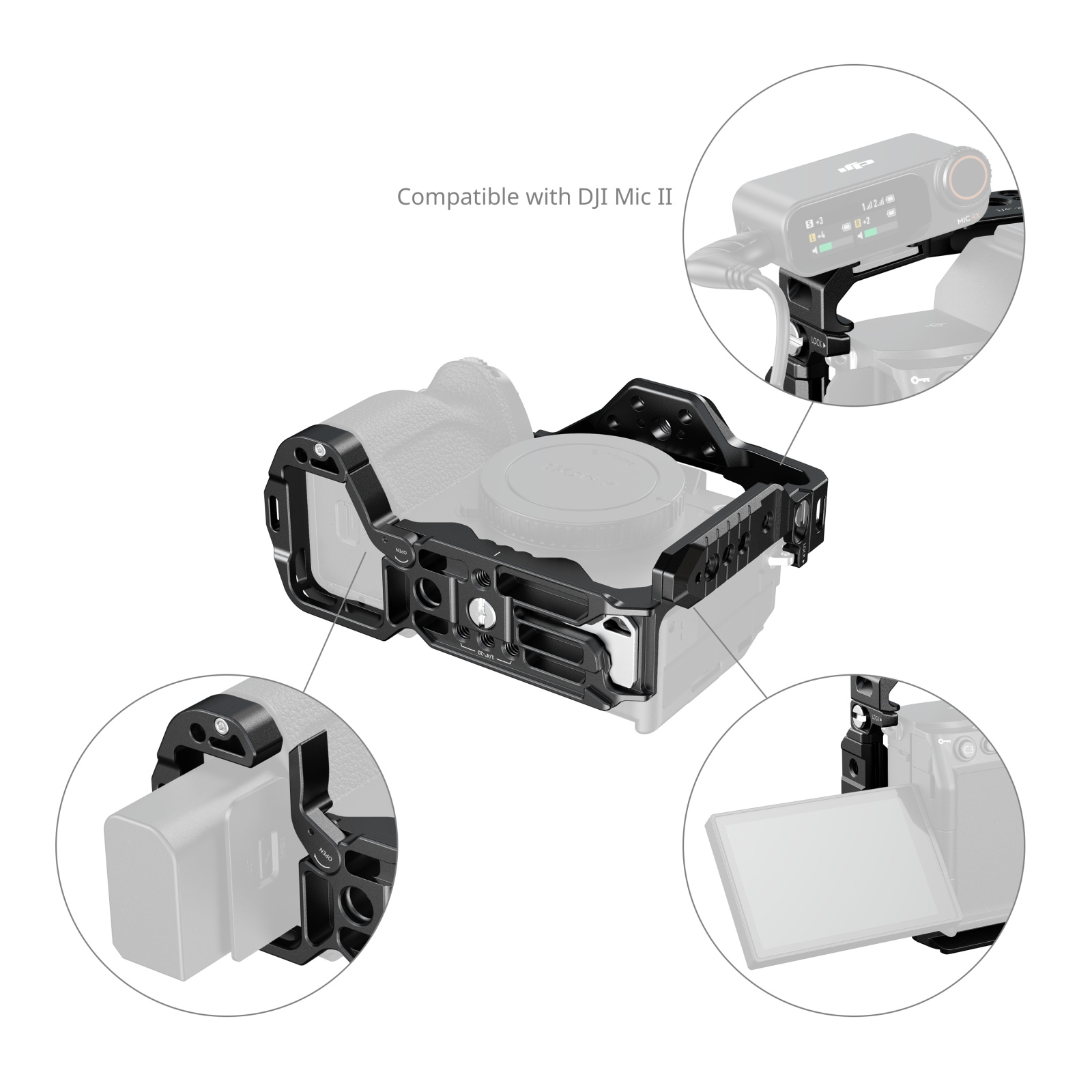 SmallRig Full Camera Cage for Sony Alpha 7R V/Alpha 7 I | Chính h - cấu hình hộp sạc