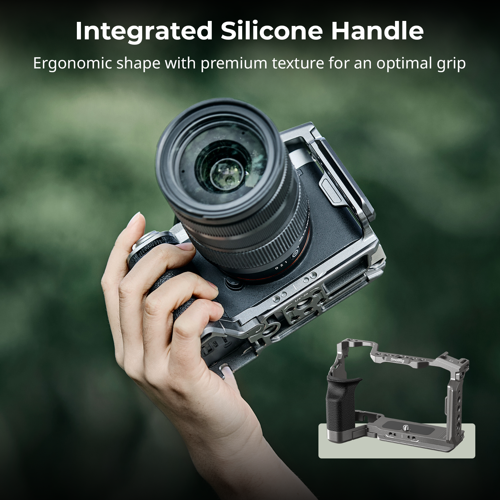 SmallRig “HawkLock” Quick Release Cage Kit with Silicone Handle | Chính hãng