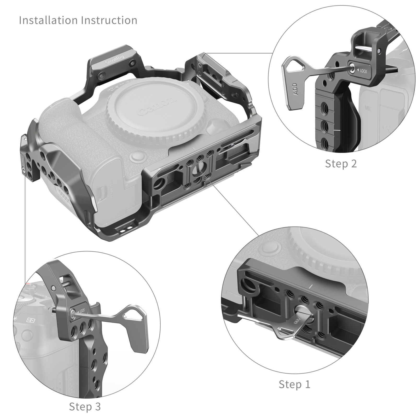 SmallRig HawkLock Quick Release Cage for Canon EOS R5 Mark II | Chính hãng