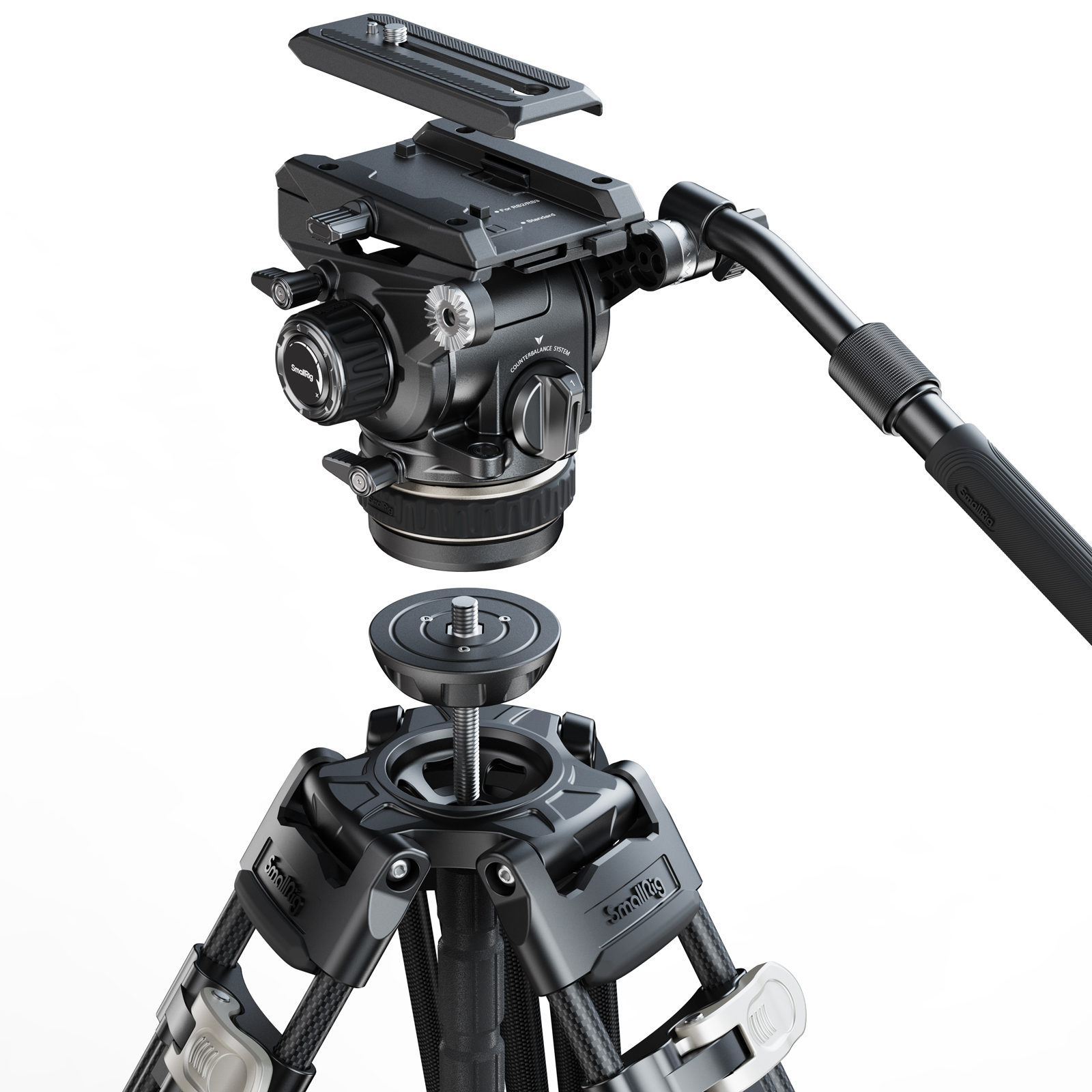 SmallRig Heavy-Duty Carbon Fiber Tripod Kit AD-120 | Chính hãng
