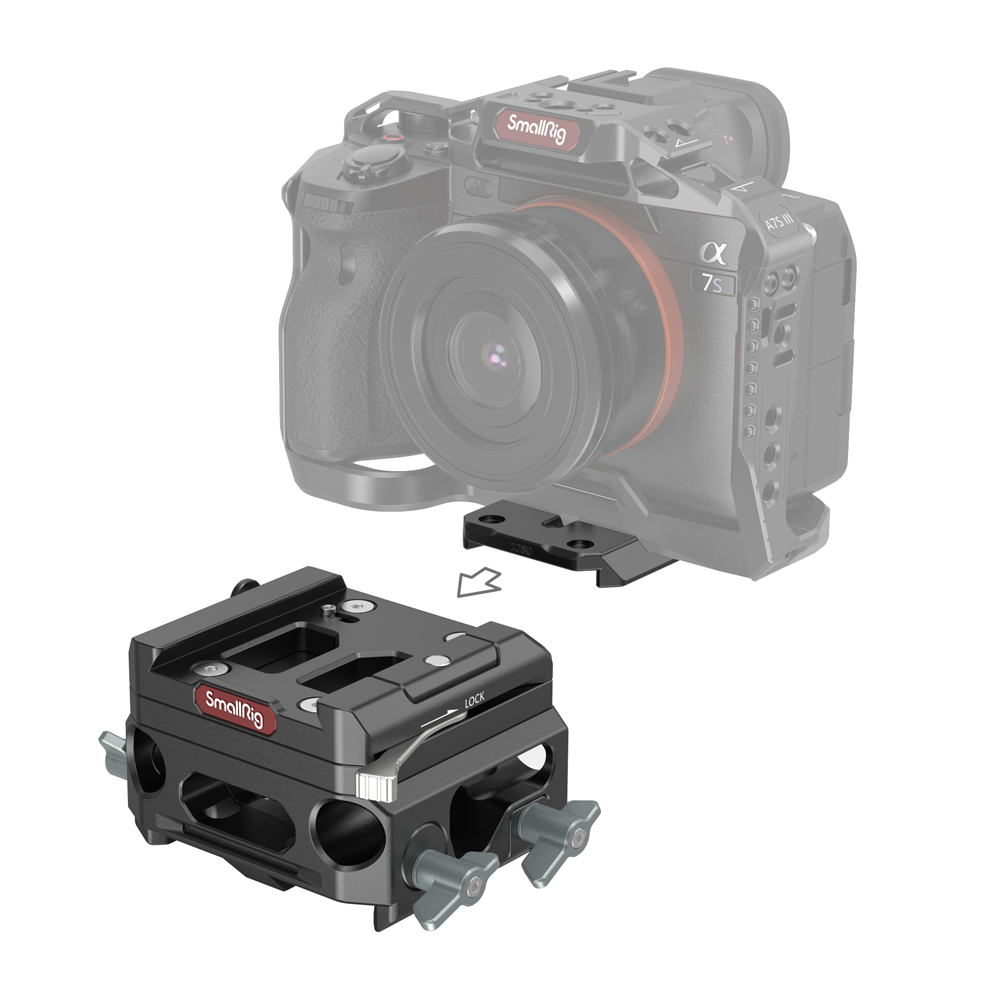 SmallRig Lightweight Baseplate with Dual 15mm Rod Clamp | Chính hãng