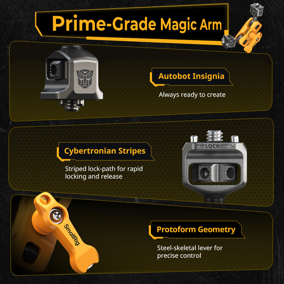 SmallRig Magic Arm với Dual Ball Heads (1/4”-20) | Chính hãng - cấu hình hộp sạc
