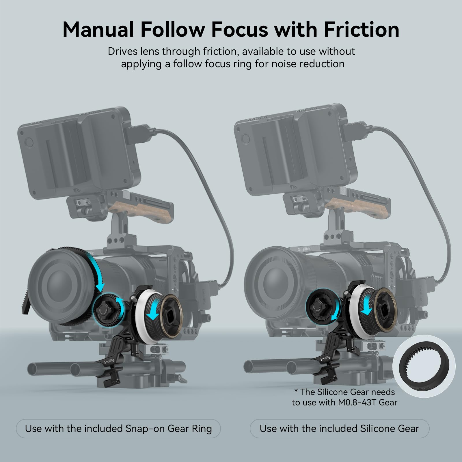 SmallRig Mini Follow Focus F40 | Chính hãng, nhỏ gọn, chính xác - thiết kế và phụ kiện