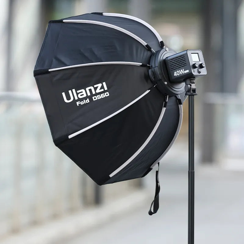 Softbox Ulanzi 40cm / 60cm Octagonal with Mini Bowens Mount (DS40/DS60)