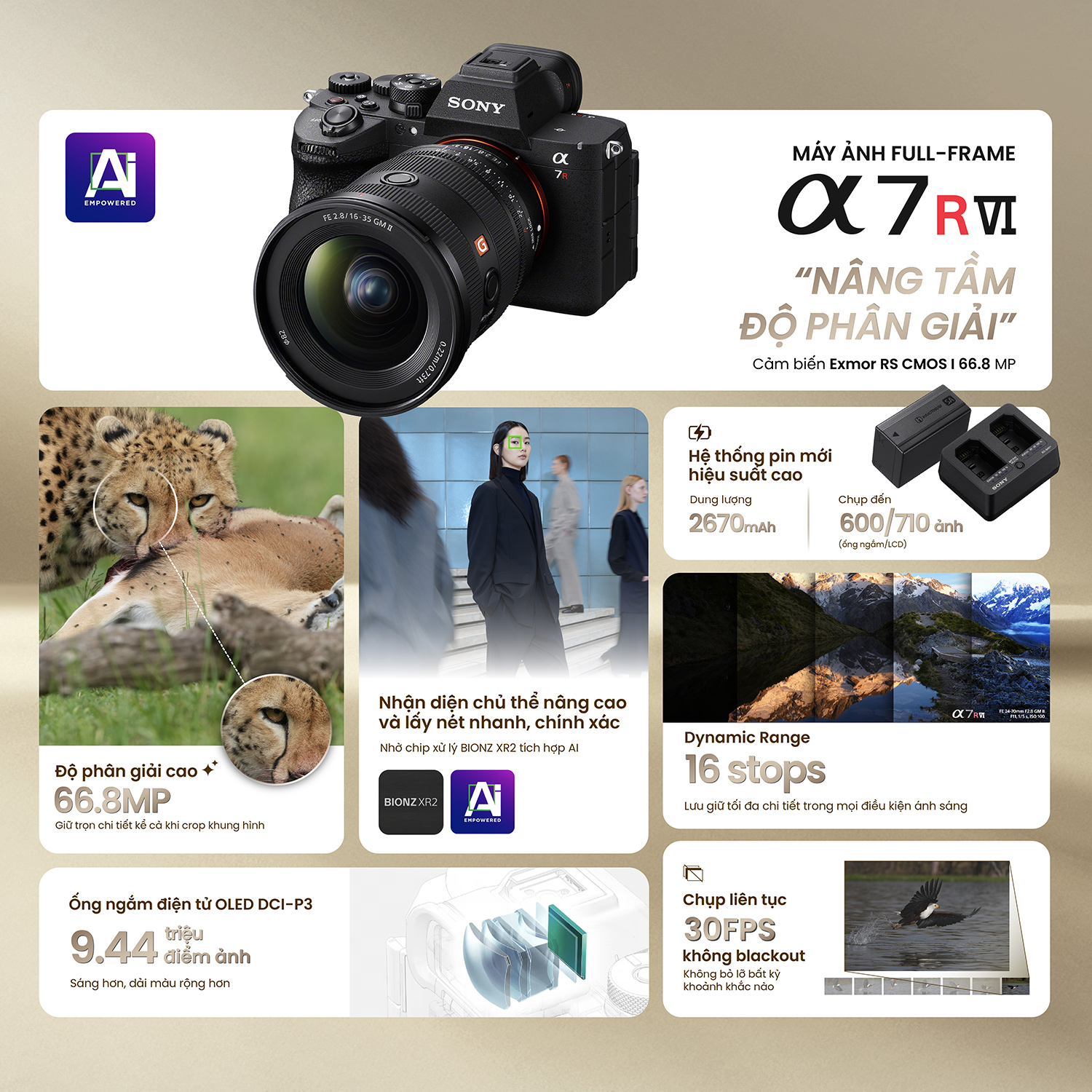 Sony A7R Mark VI (A7RVI) | Body | Chính hãng