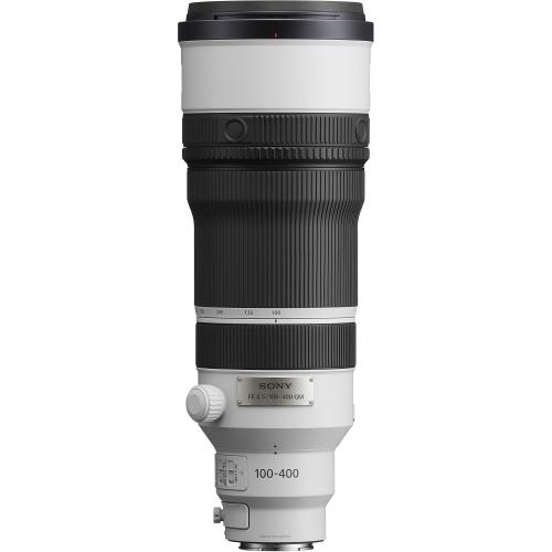 Sony FE 100-400mm F4.5 GM OSS thiết kế zoom trong màu trắng đặc trưng GM tele