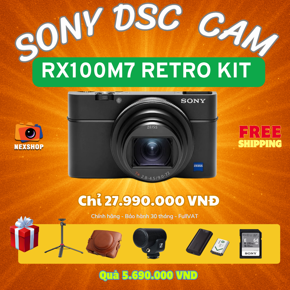 Máy ảnh Sony RX100 VII Retro Xtra Edition - chi tiết 1