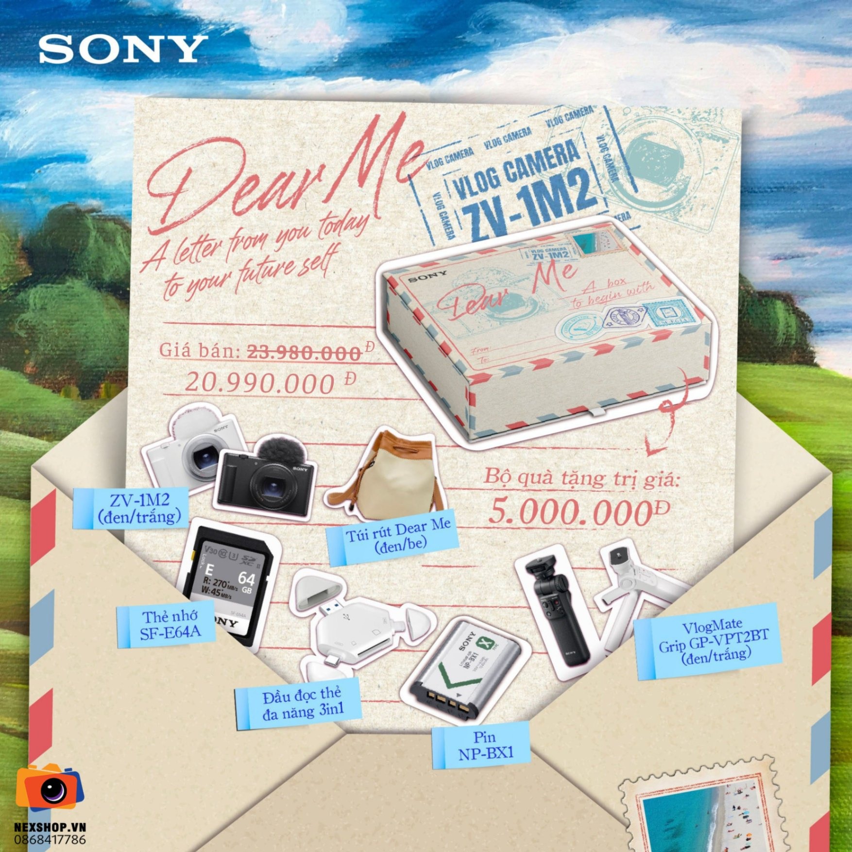 Sony ZV-1 Mark II Dear Me Edition | Màu Trắng | Chính hãng