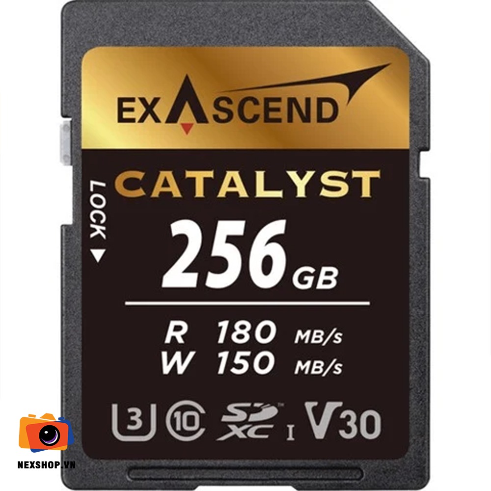 THẺ NHỚ SD V30 - CATALYST - 256GB HIỆU EXASCEND | Bảo hành 12 tháng | Chính Hãng