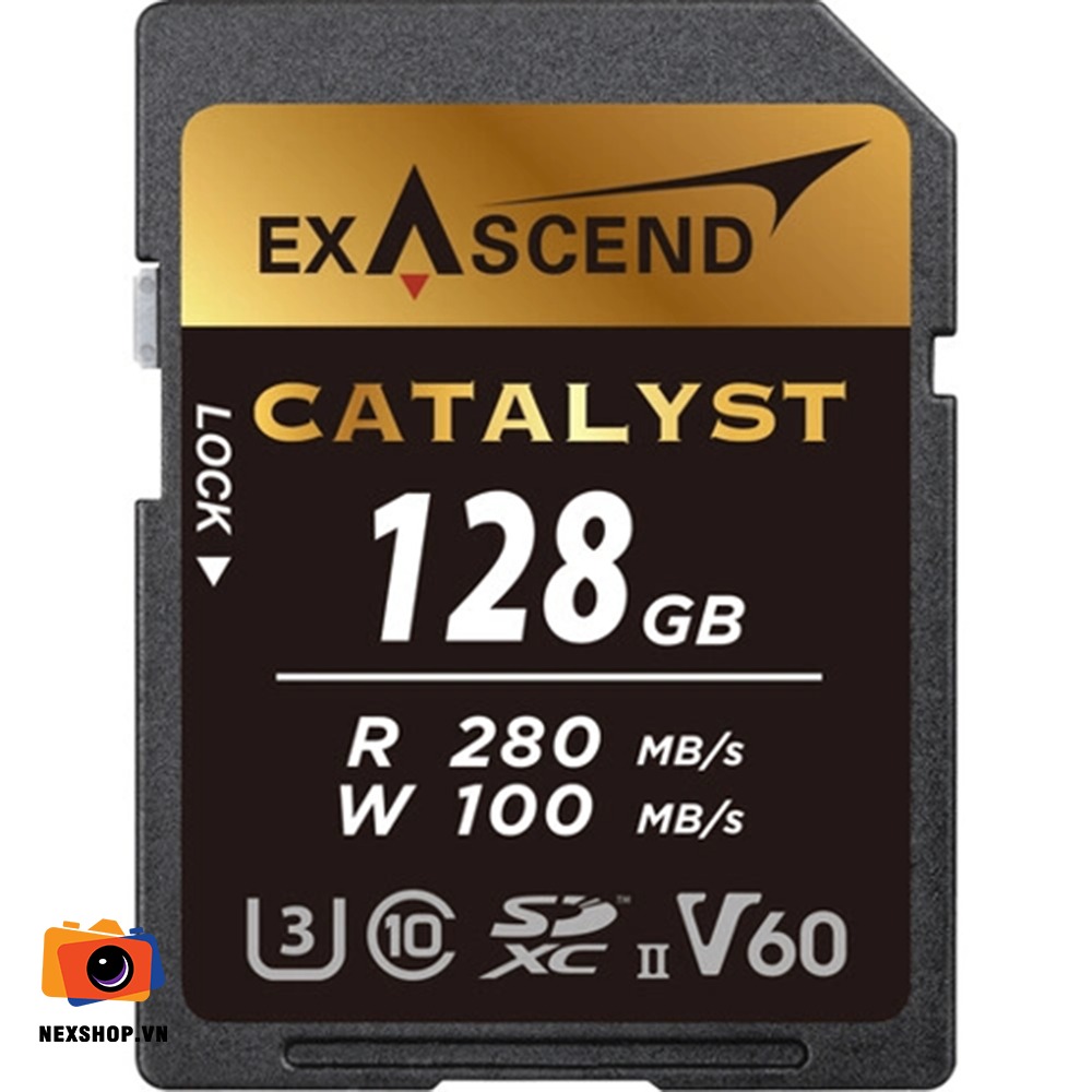 THẺ NHỚ SD V60 - CATALYST - 128GB HIỆU EXASCEND | Bảo hành 12 tháng | Chính Hãng