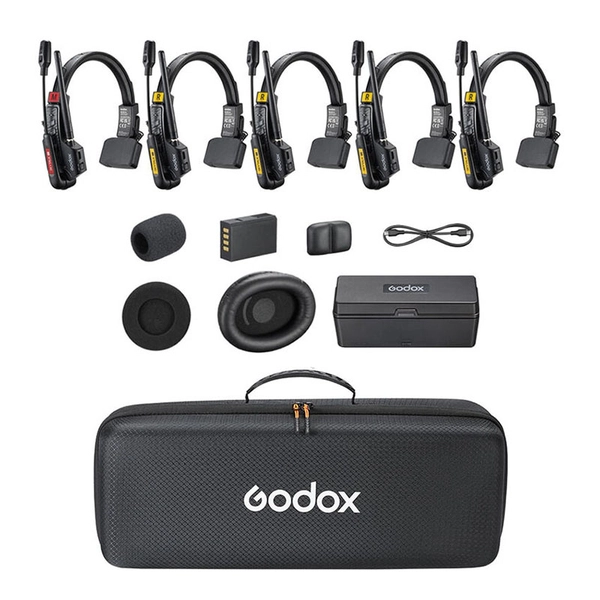 Tai nghe đàm thoại không dây Godox SkyTalk Air KIT 5S | Kit 5S (5 người dùng) | Chính hãng
