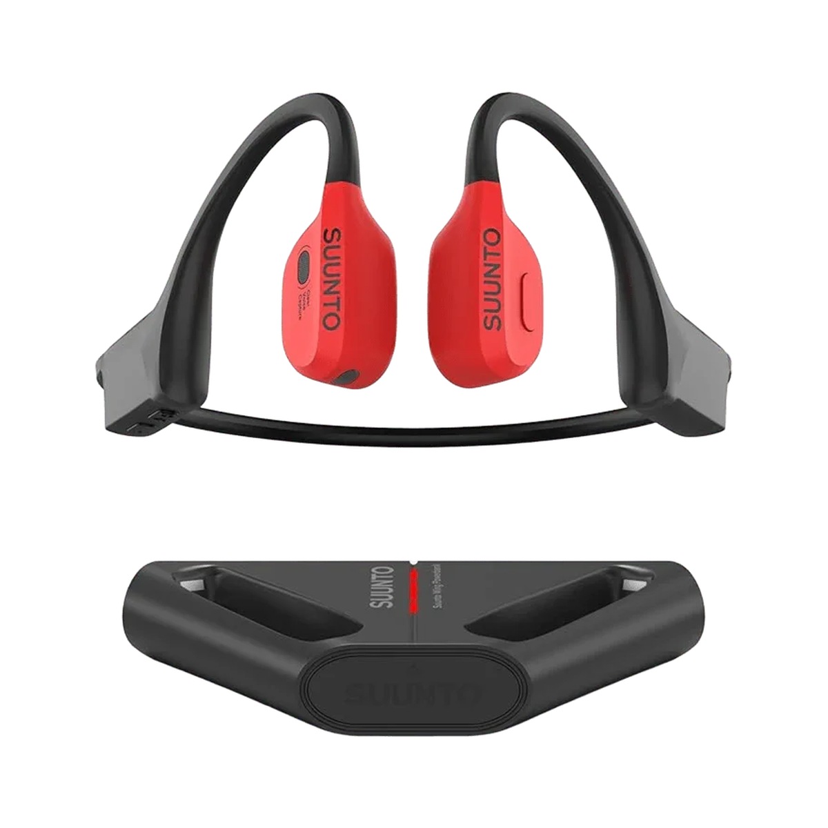 Tai nghe thể thao Open-Ear Suunto Wing Lava Red - Đỏ đen (SS050944000) Chính hãng