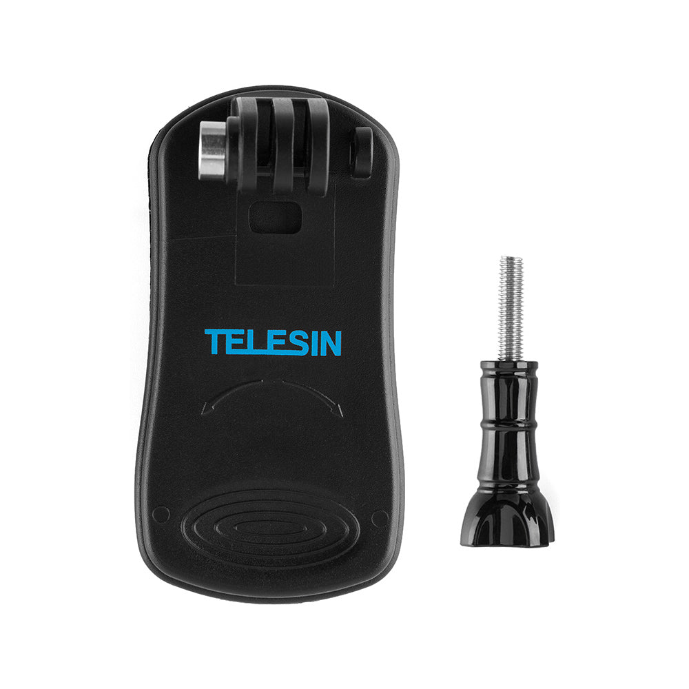 Telesin 360° Rotation Backpack Clip Clamp Mount cho Action Cameras | GP-JFM-003 | Chính hãng | FullVAT