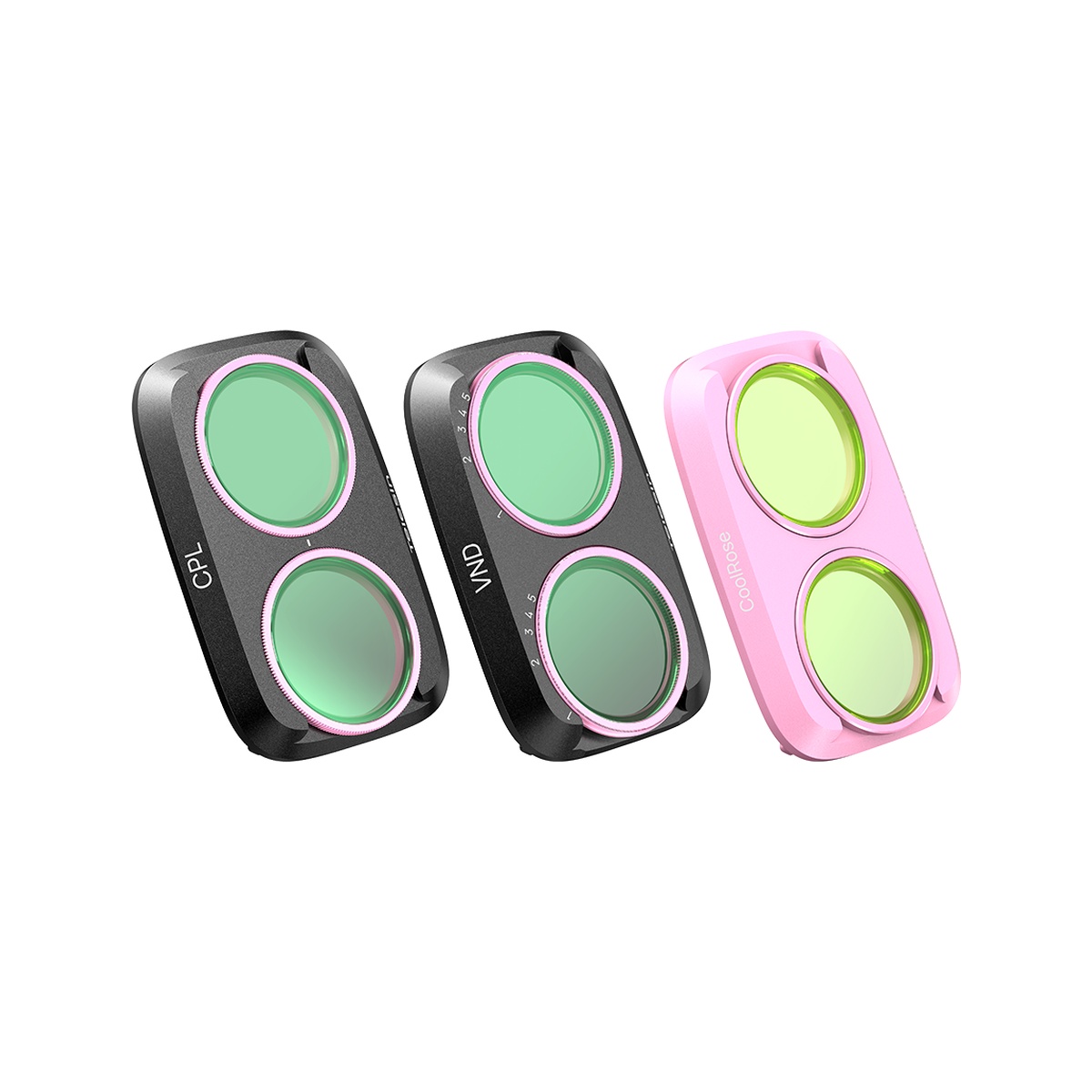 Telesin Bộ 3 Kính Lọc Filter Chuyên Nghiệp (CPL + VND2-32 + Cool Rose) Cho Pocket 4 Pro | S5-FLT-86-TDJ | Chính hãng | FullVAT