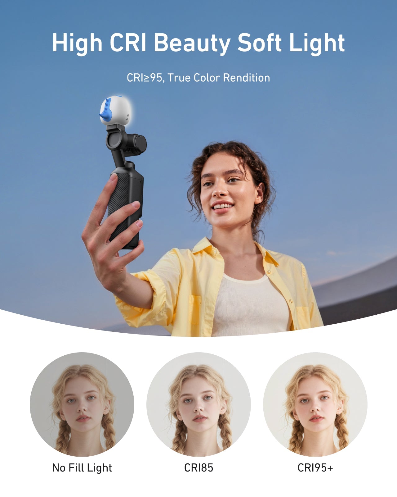 Telesin Bộ Đèn LED Trợ Sáng Mini Monster Cho DJI Osmo Pocket 3 | S5-BGD-13-zh1 | Chính hãng | FullVAT