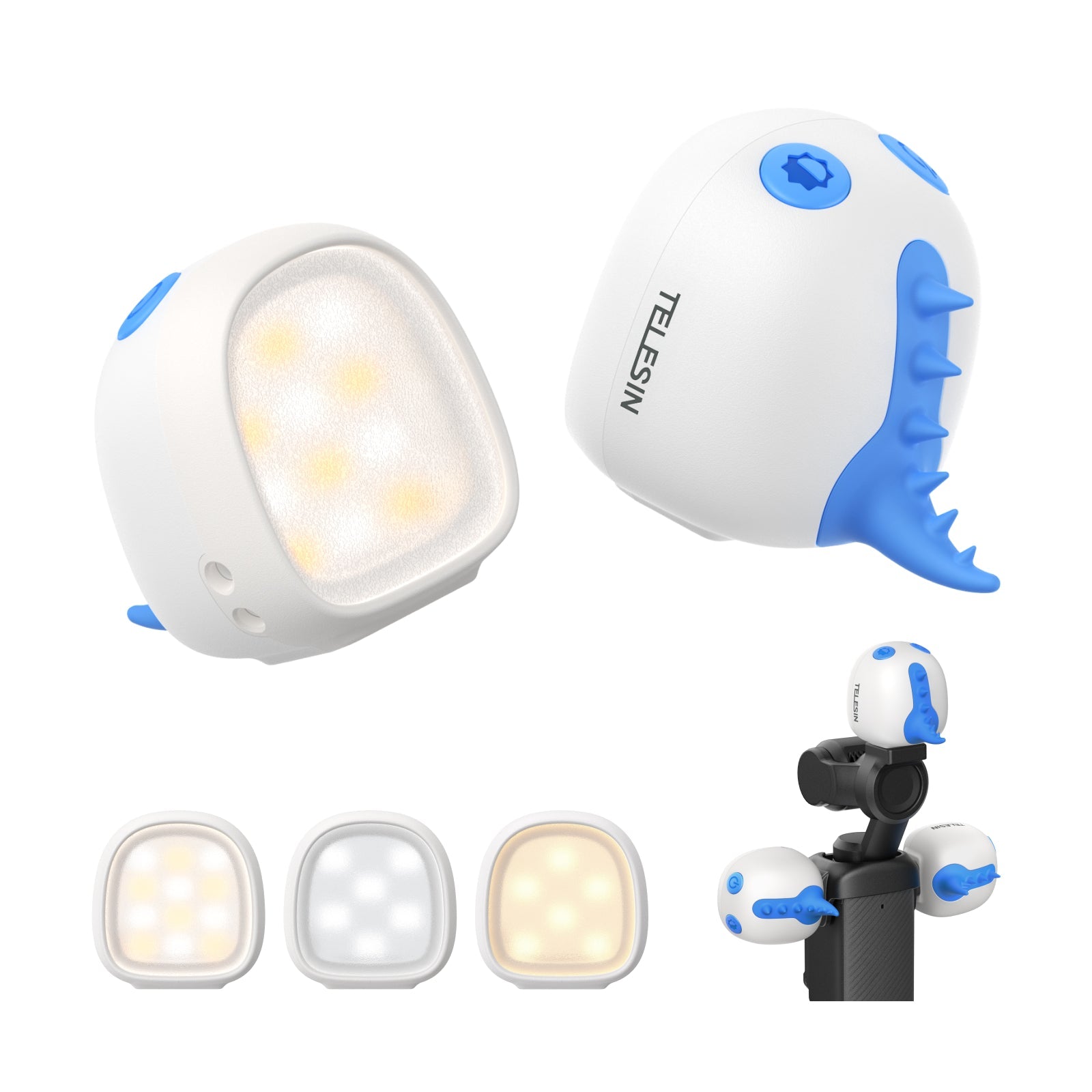 Telesin Bộ Đèn LED Trợ Sáng Mini Monster Cho DJI Osmo Pocket 3 | S5-BGD-13-zh1 | Chính hãng | FullVAT