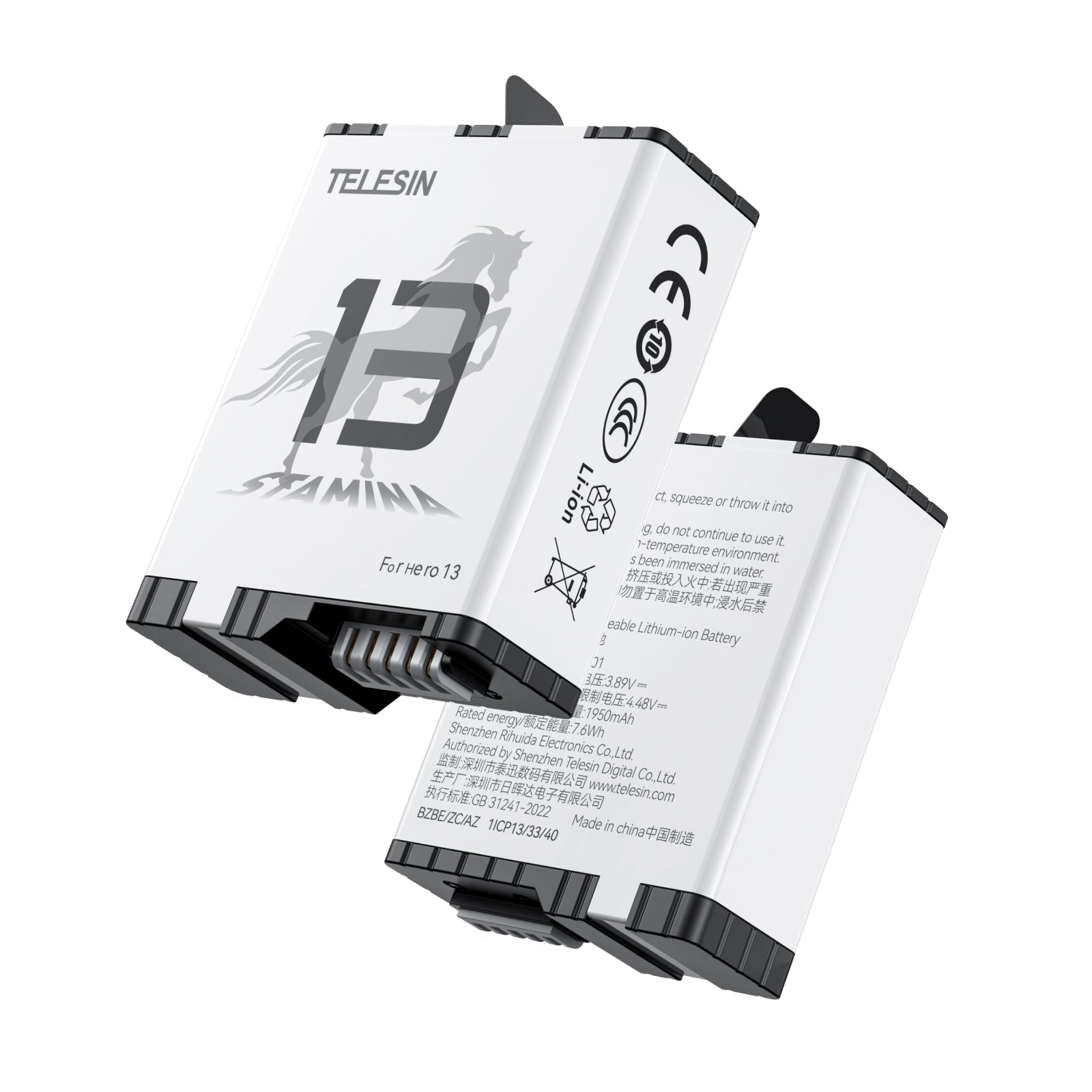 Telesin Bộ Hộp Sạc Bỏ Túi Kèm Pin Cho GoPro Hero 13 | S0-ECB-12-TGP | Chính hãng | FullVAT