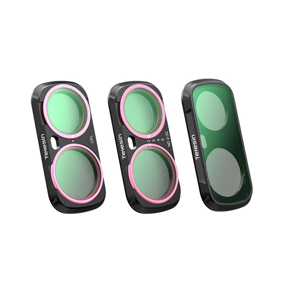 Telesin Bộ Kính Lọc CPL + VND + Đen Diffusion 1/4 Cho Insta360 Luna Ultra | S5-FLT-85-TIS | Chính hãng | FullVAT