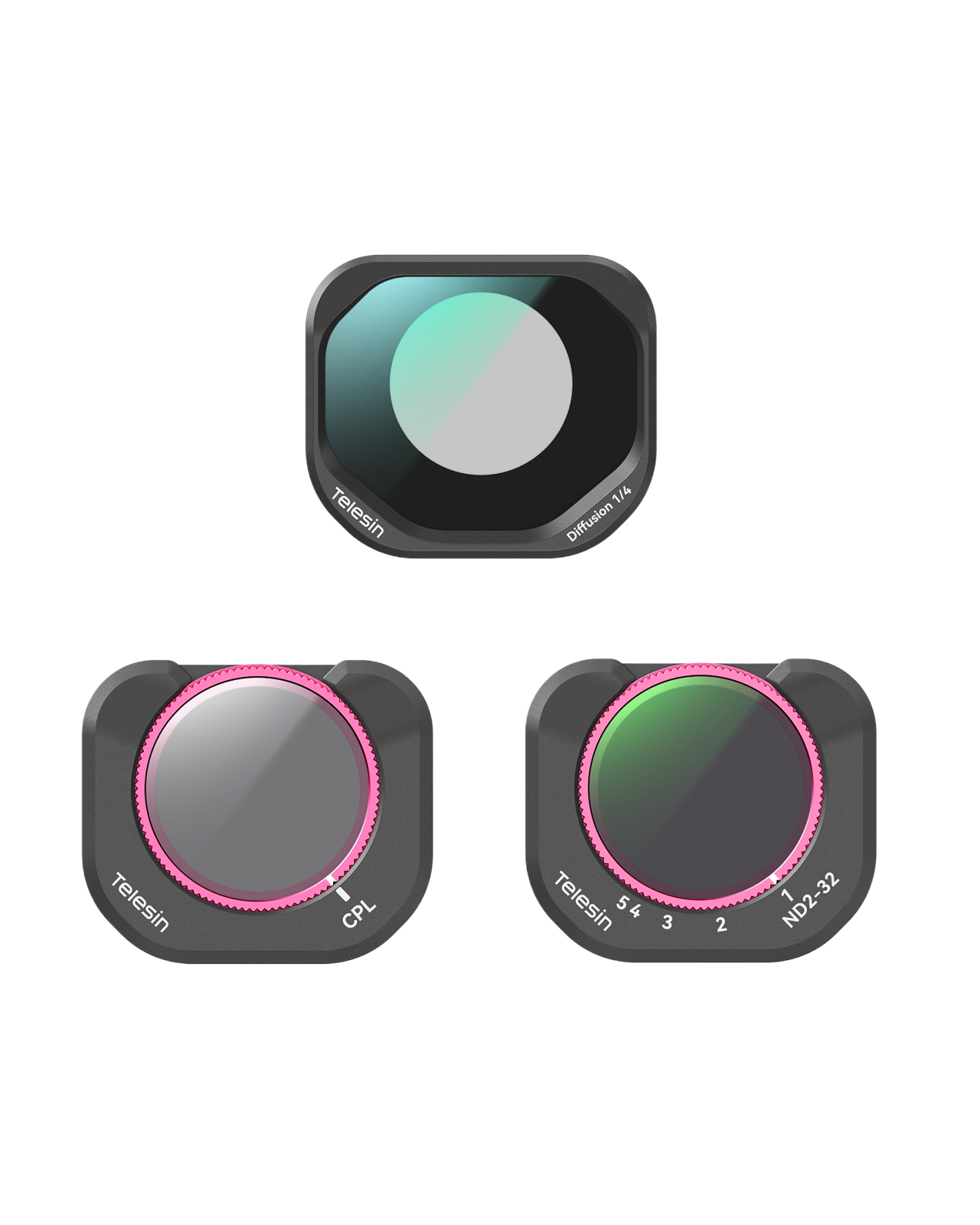 Telesin Bộ Kính Lọc CPL | VND | Đen Diffusion 1/4 Cho Luna Pro | S5-FLT-101-TB | Chính hãng | FullVAT