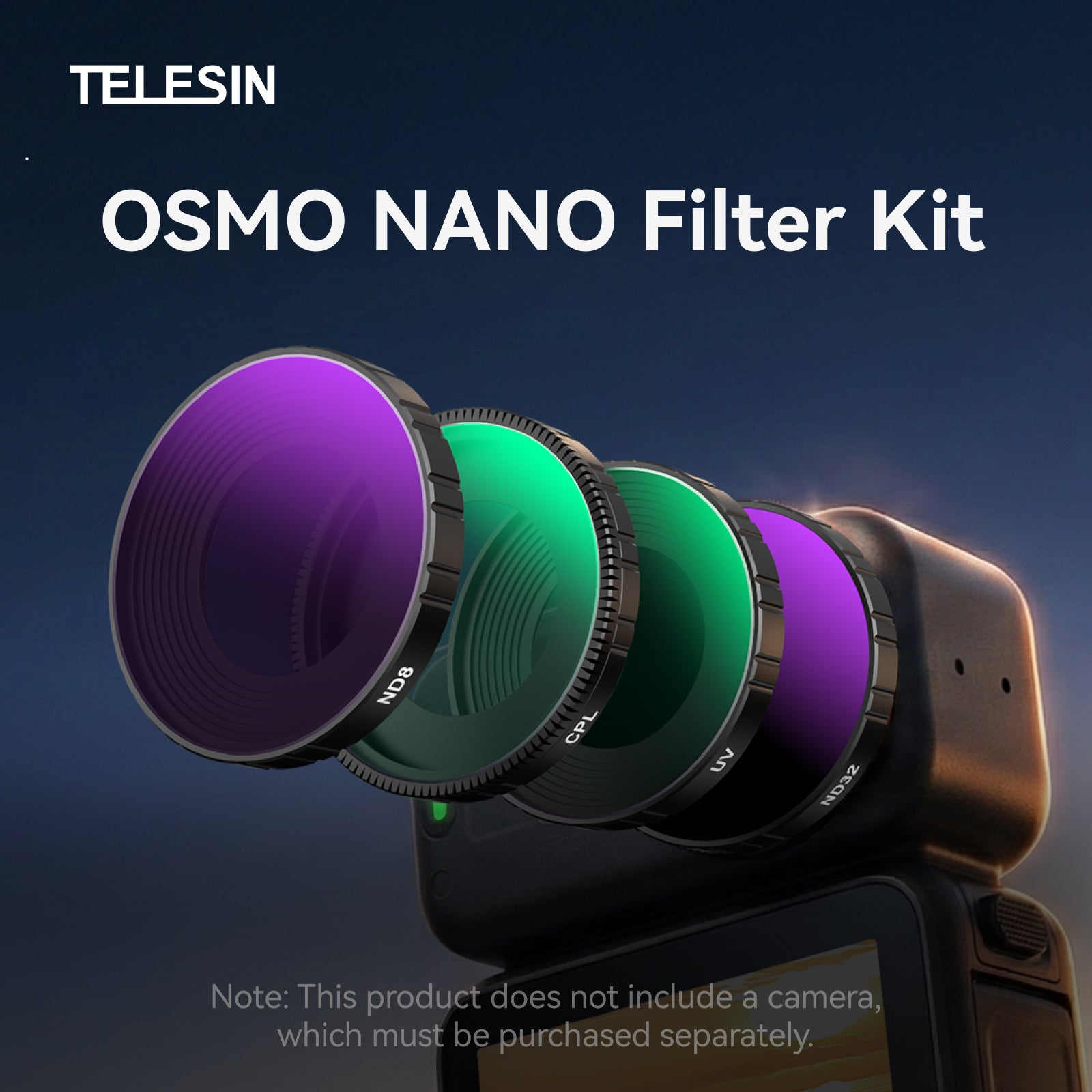 Telesin Bộ Kính Lọc Filter Cho DJI Osmo Nano | S5-FLT-45-TDJ | Chính hãng | FullVAT