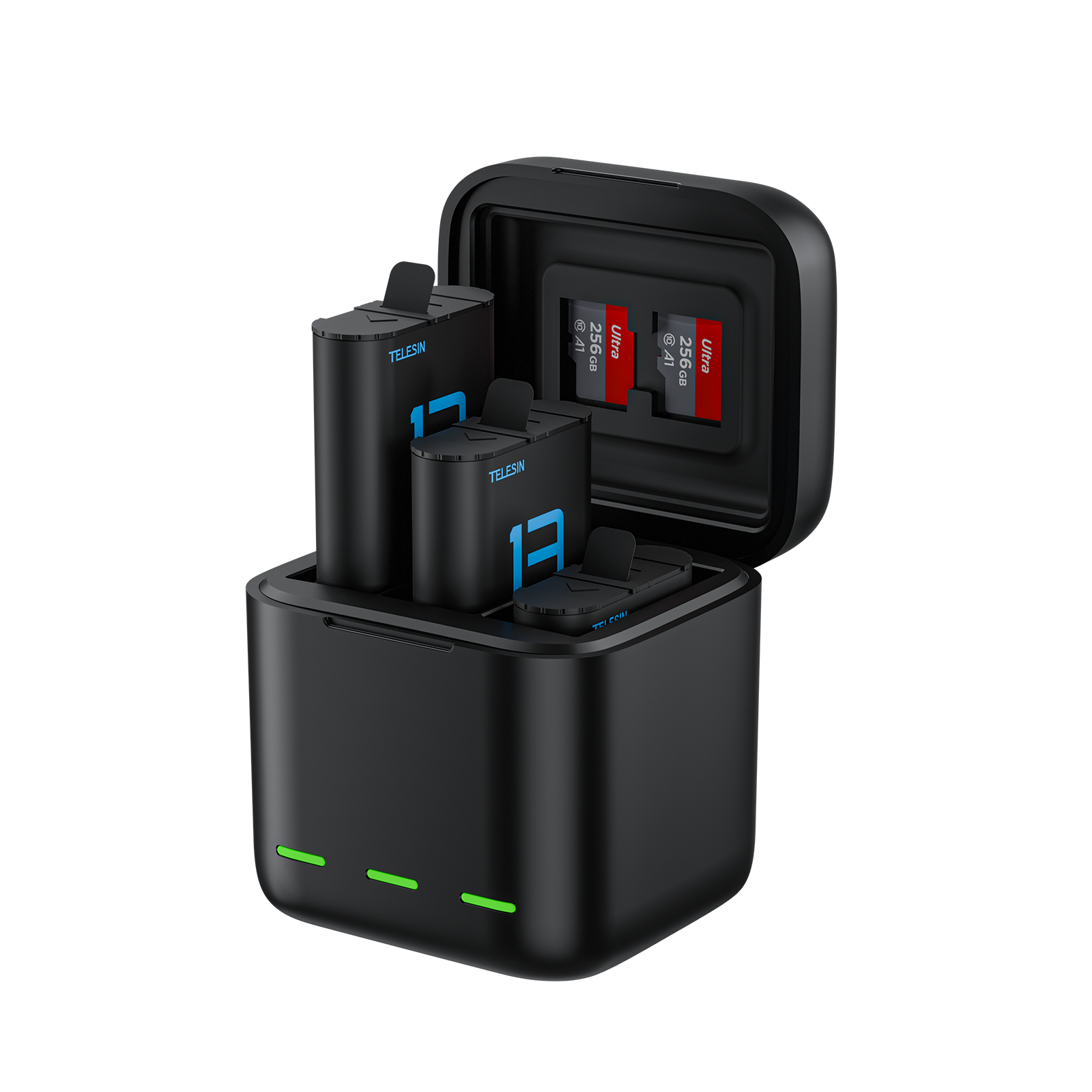 Telesin Bộ Pin & Hộp Sạc Cho GoPro Hero 13 | S0-ECB-08-TGP | Chính hãng | FullVAT
