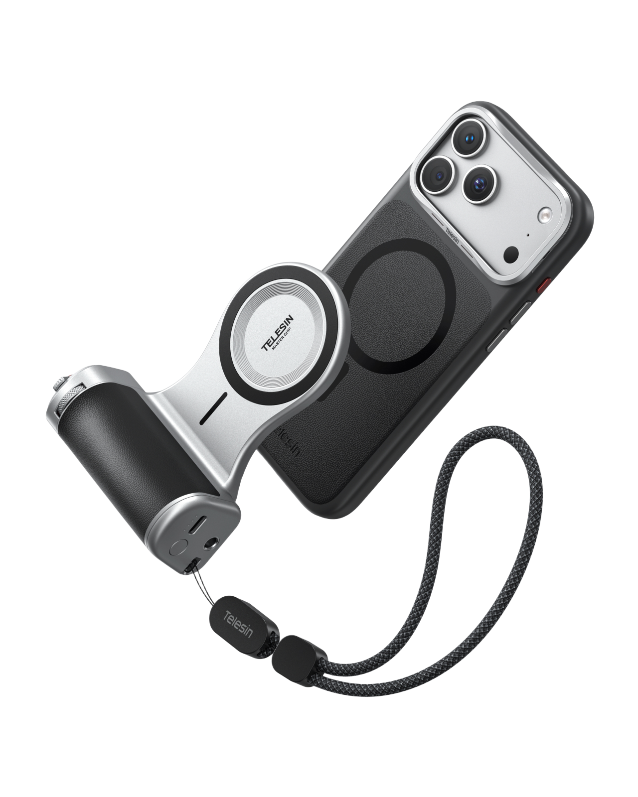 Telesin Bộ Tay Cầm Chụp Ảnh Chuyên Nghiệp Master Grip Cho iPhone 18 Pro Series | P5-MCS-34-TIP | Chính hãng | FullVAT
