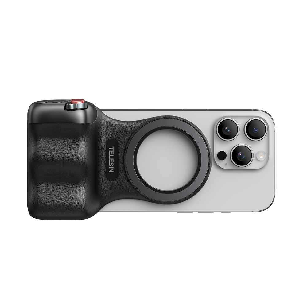 Telesin Bộ Tay Cầm Chụp Ảnh Từ Tính Fun Shot Cho Điện Thoại | P5-MP-001BK | Chính hãng | FullVAT