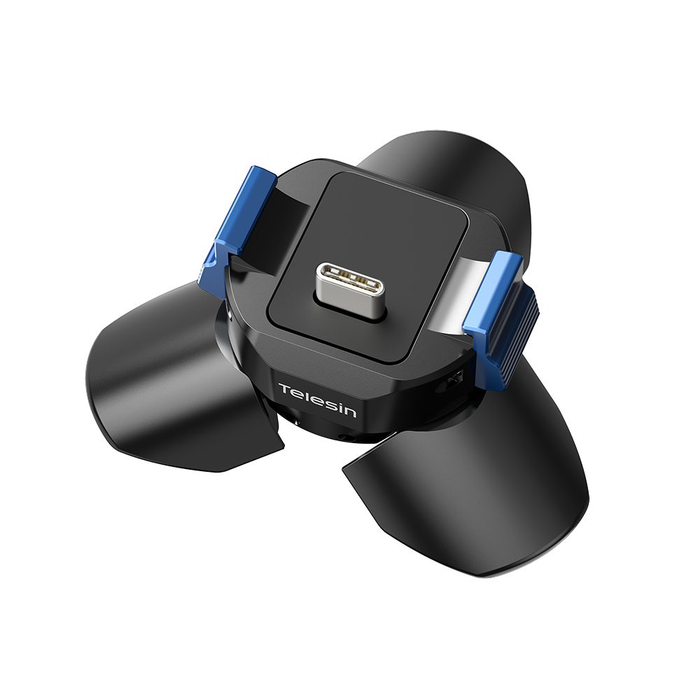 Telesin Chân Máy Tripod Tích Hợp Sạc Hút Từ Tính Cho DJI Pocket 3/4 | S3-EAK-11-TDJ | Chính hãng | FullVAT