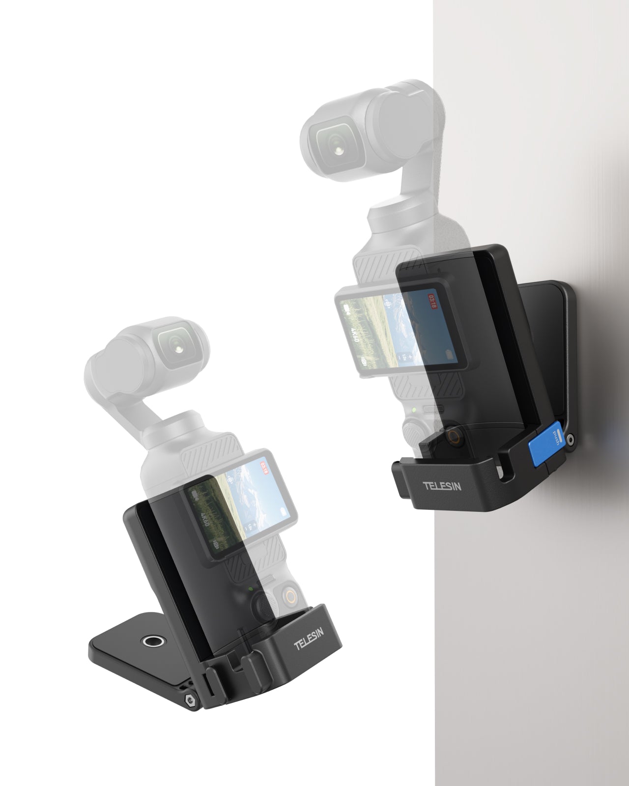 Telesin Đế Đỡ Hút Từ Tính Cho DJI Osmo Pocket 3/4 | S6-CFR-04-TDJ | Chính hãng | FullVAT