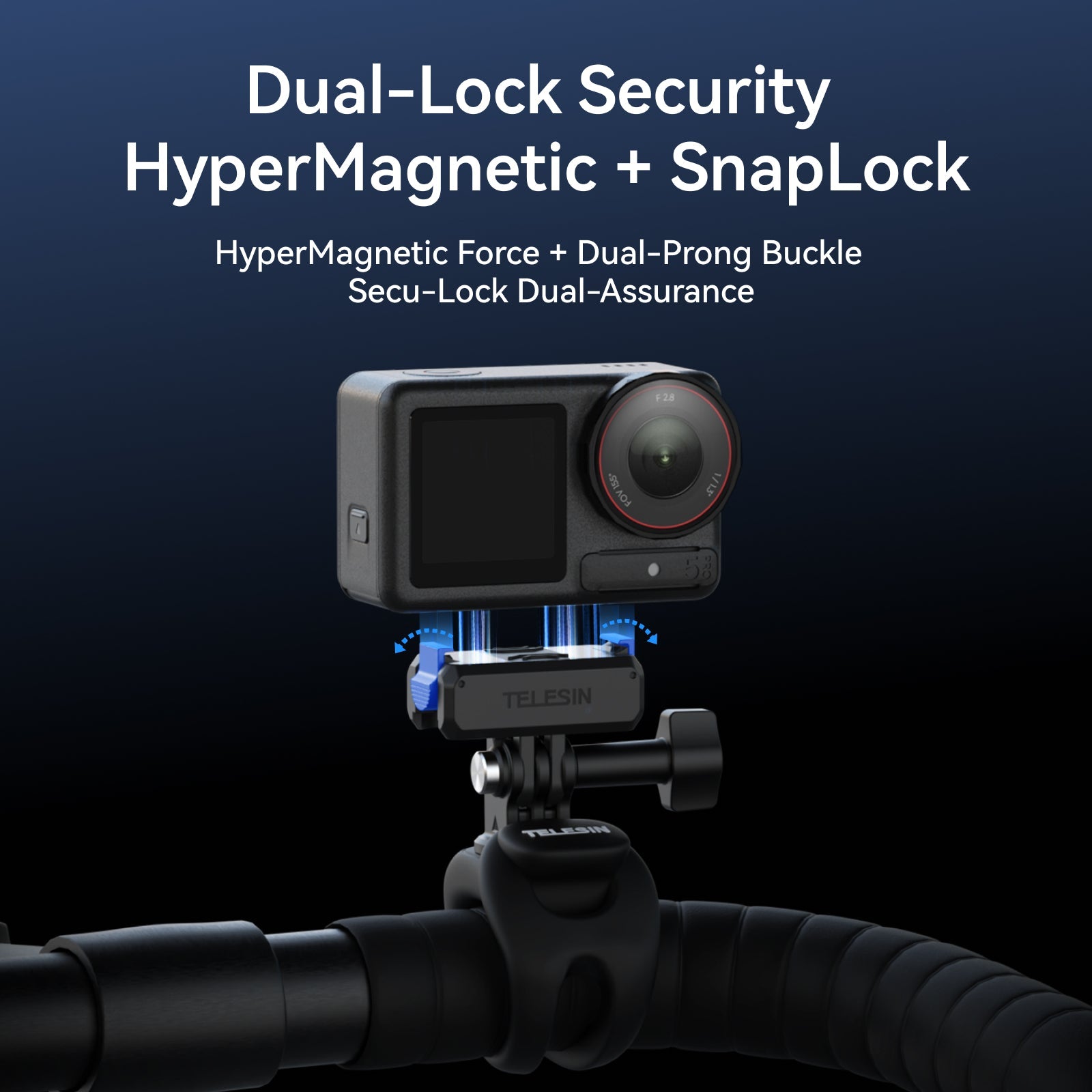 Telesin Đế Gắn Tháo Lắp Nhanh Quick Detach Cho DJI Action 3/4/5 | S7-JBK-15-TDJ | Chính hãng | FullVAT