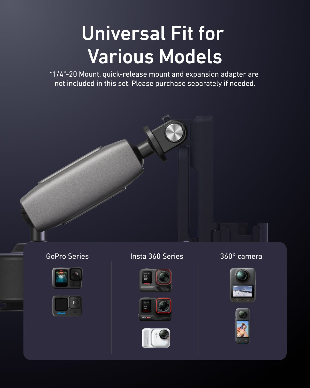 Telesin Đế Giác Hút Điện Tử Tự Động Cho DJI Osmo Pocket 3 | S3-SUS-07 | Chính hãng | FullVAT