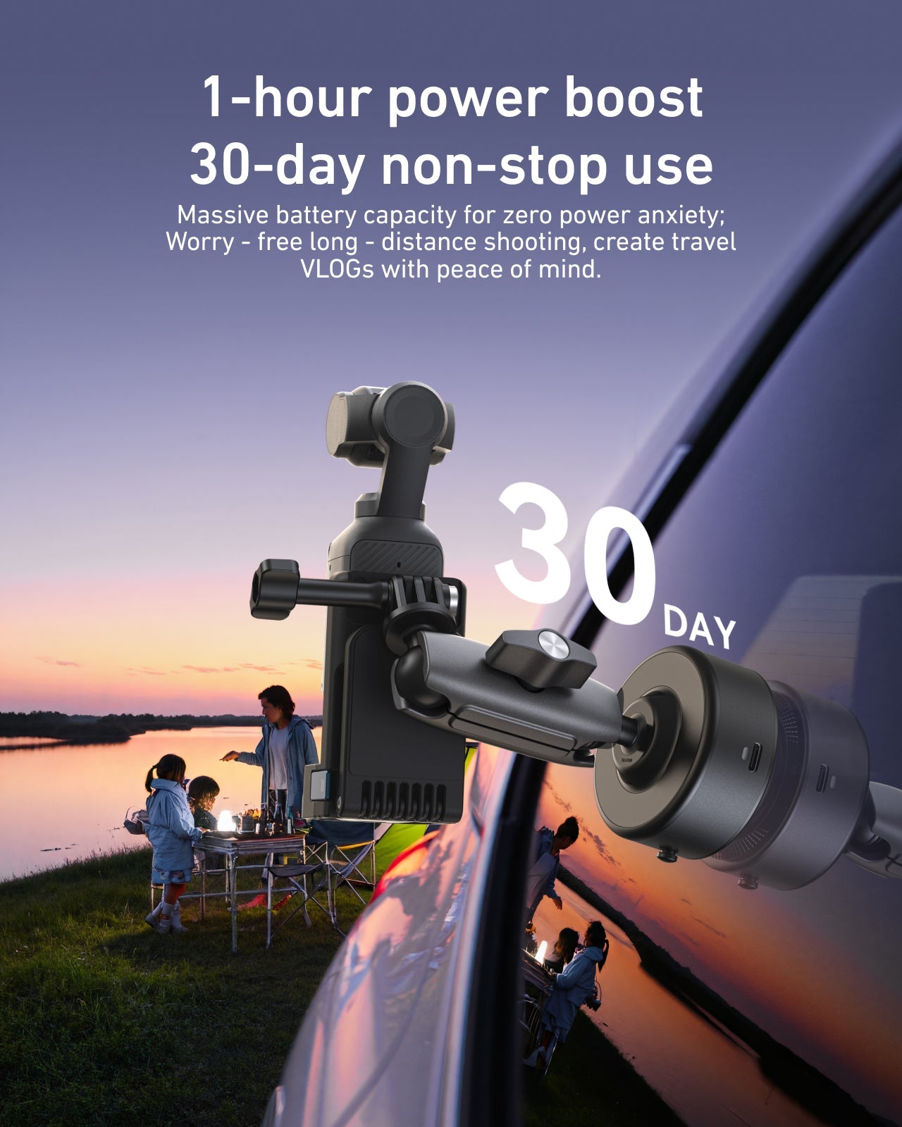 Telesin Đế Giác Hút Điện Tử Tự Động Cho DJI Osmo Pocket 3 | S3-SUS-07 | Chính hãng | FullVAT