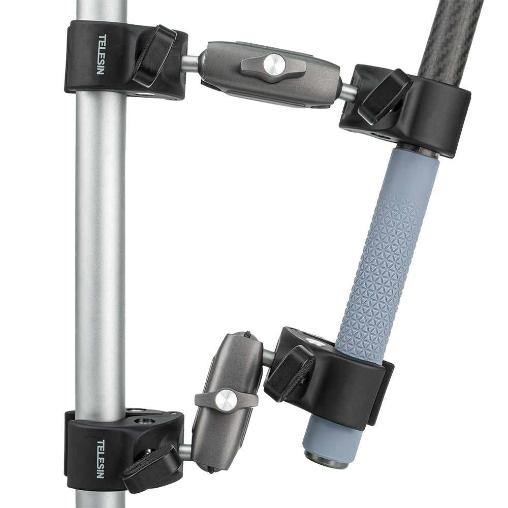 Telesin Double-headed Crab Clamp Bike/Moto Pipe Clamp | GP-HBM-001-D | Chính hãng | FullVAT