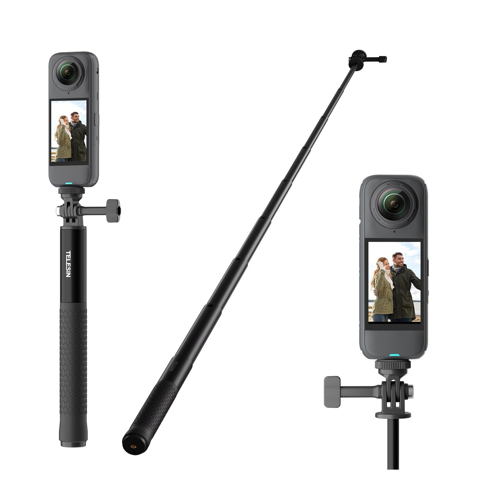 Telesin Gậy Selfie Hợp Kim Nhôm Siêu Cứng Chịu Lực Cao | S1-MNP-09 | Chính hãng | FullVAT