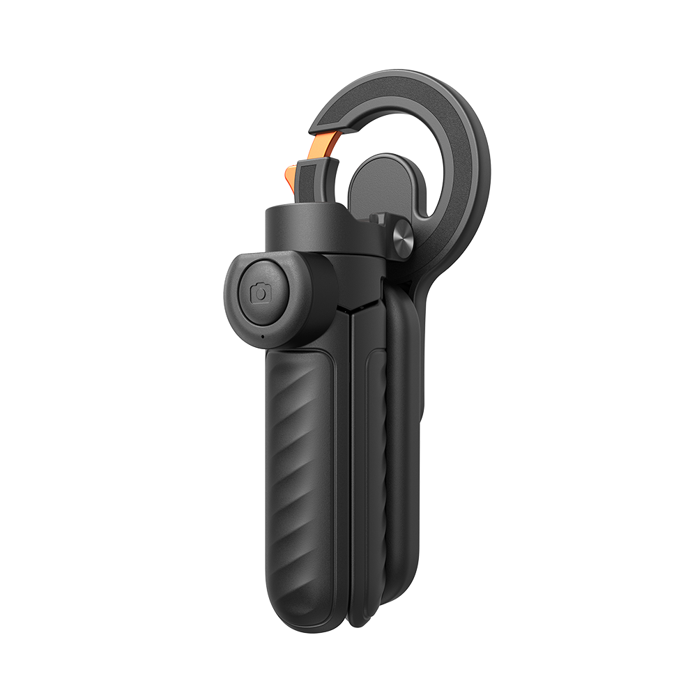 Telesin Gậy Selfie Hút Từ Tính 4 Trong 1 Kèm Móc Khóa Carabiner | P1-CSS-03BK | Chính hãng | FullVAT