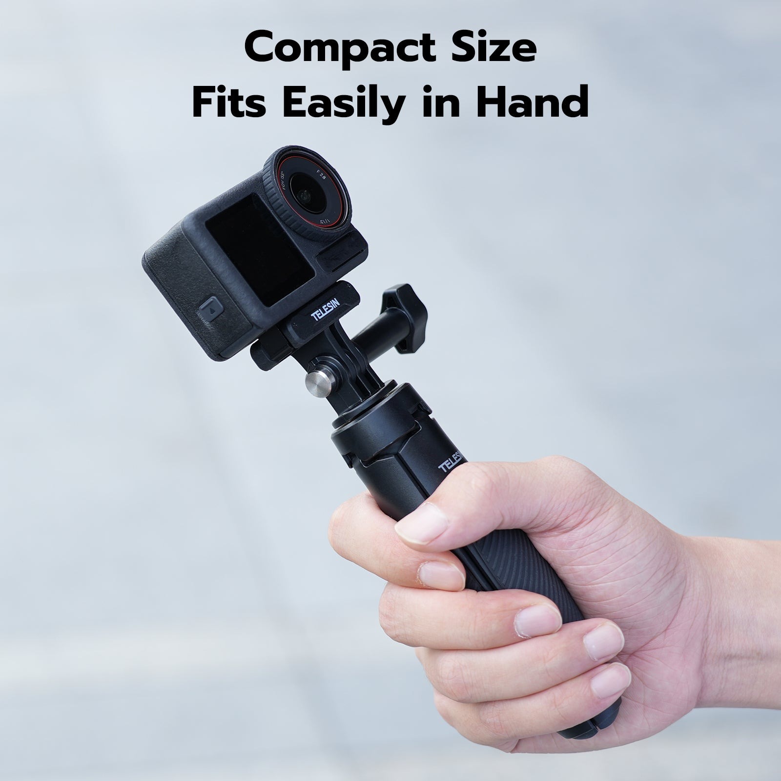 Telesin Gậy Selfie Mini 3.0 Siêu Gọn Nhẹ Cho Action Cam & Smartphone | S1-MNP-16 | Chính hãng | FullVAT