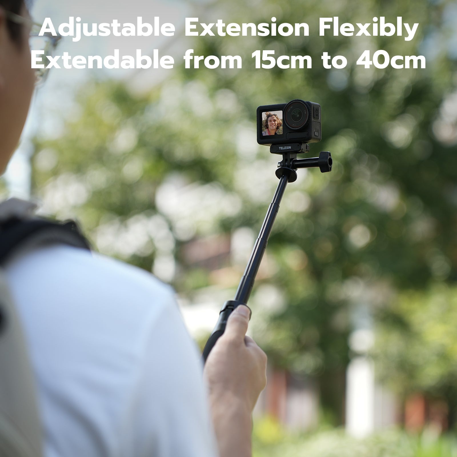 Telesin Gậy Selfie Mini 3.0 Siêu Gọn Nhẹ Cho Action Cam & Smartphone | S1-MNP-16 | Chính hãng | FullVAT