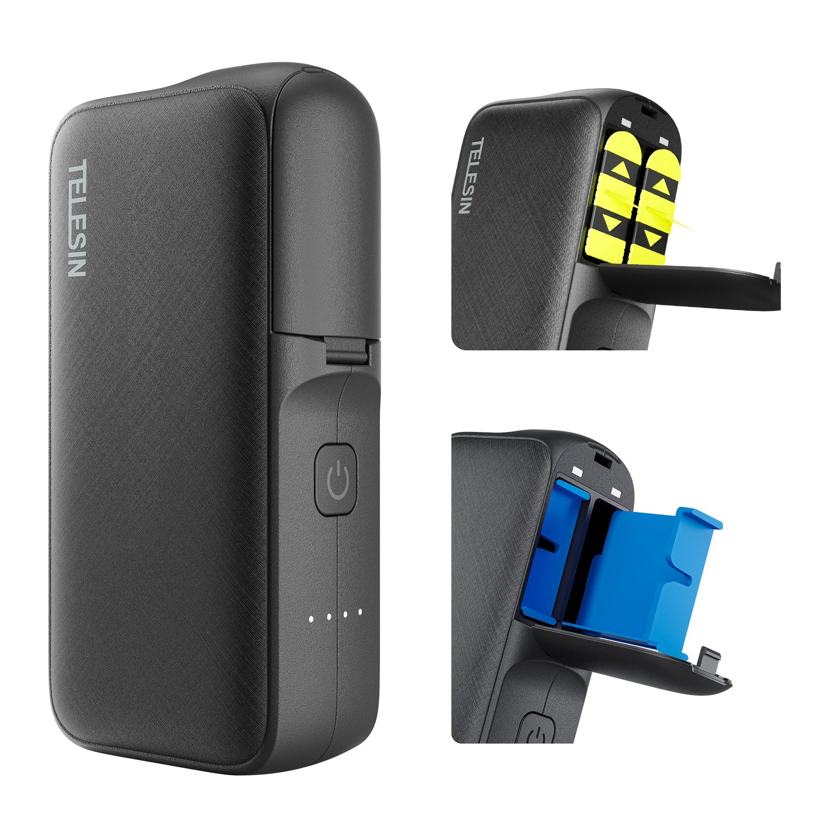 Telesin Hộp Sạc Kiêm Sạc Dự Phòng Cho Pin GoPro Hero 13 | S0-PB-01-TGP | Chính hãng | FullVAT