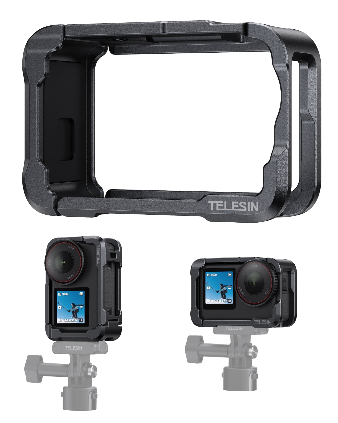 Telesin Khung Kim Loại Bảo Vệ Rabbit Cage Cho DJI Action 6 | S6-FMS-35-TDJ | Chính hãng | FullVAT