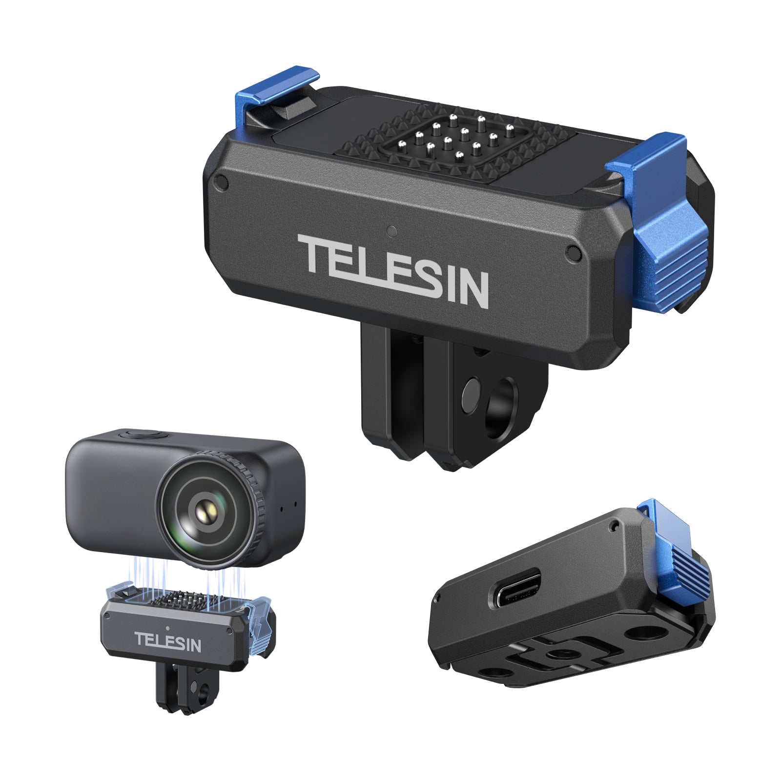 Telesin Ngàm Sạc Tháo Lắp Nhanh Hút Từ Tính Cho DJI Osmo Nano | S7-JBK-17-TDJ | Chính hãng | FullVAT