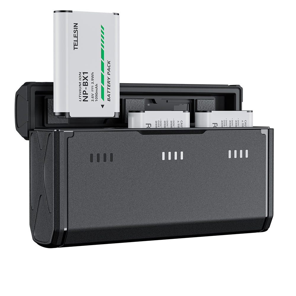 Telesin Portable Hộp Sạc Pin Thông Minh kèm 2 NP-BX1 Batteries cho Sony | CMR-001 | Chính hãng | FullVAT