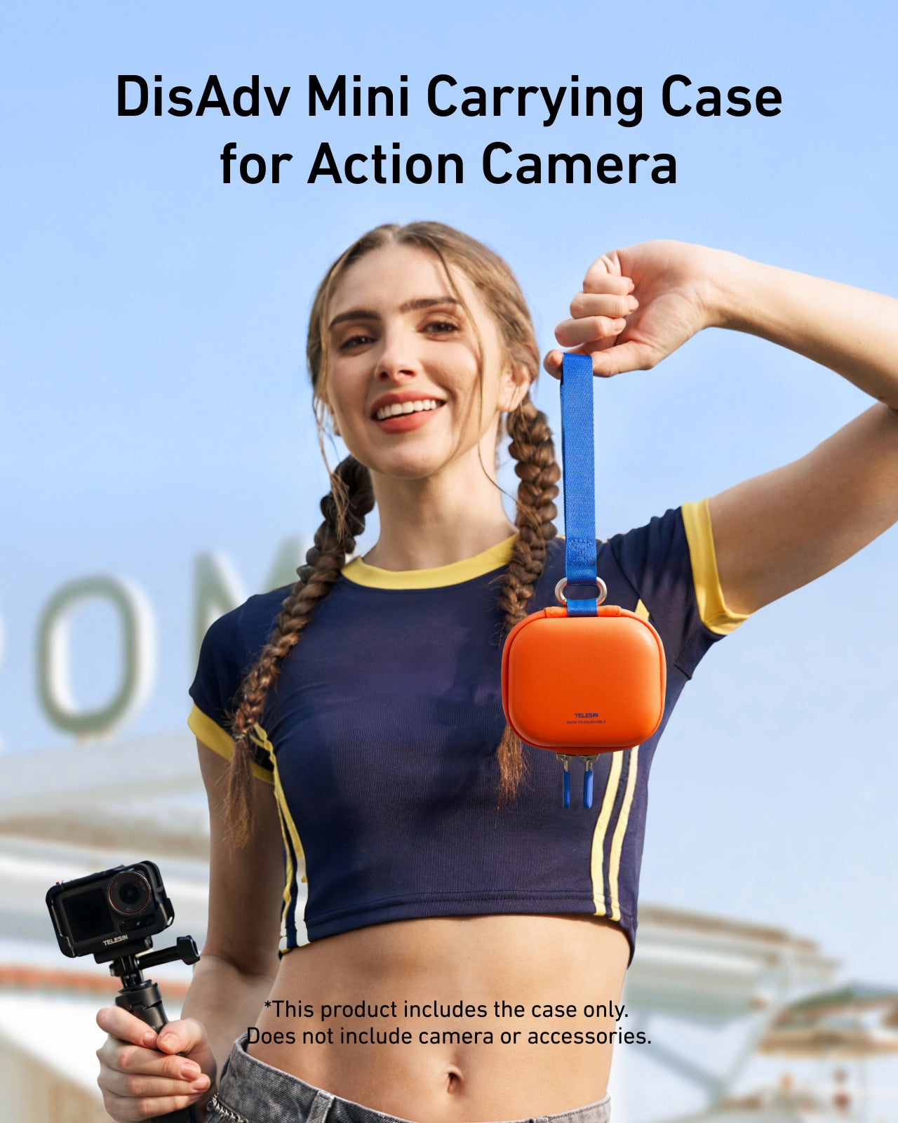 Telesin Túi Hộp Đựng Mini Chống Sốc DisAdv Cho Action Cam | S6-PRC-24OG | Chính hãng | FullVAT