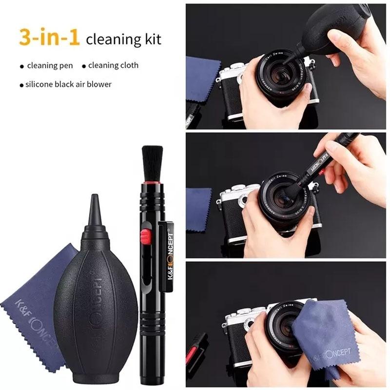Quy trình 3 bước làm sạch quang học chuyên nghiệp với K&F Concept SKU.1694
