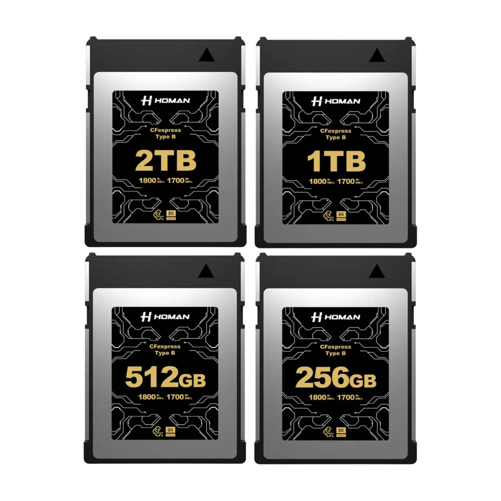 Thẻ Nhớ Homan CFexpress Type-B 256/512GB & 1TB/2TB – Chính Hãng (FullVAT) | Chính hãng
