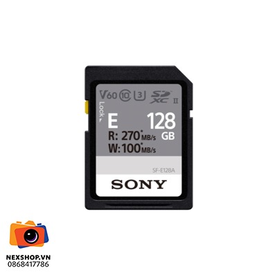 Thẻ Nhớ SDXC Sony 128GB 270MB/100MB/S (SF-E128A) | Chính hãng